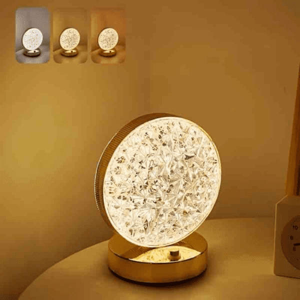 3 Mode Rechargable Crystal LED Lamp - Image 2