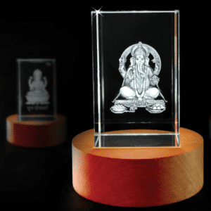 3D Crystal LED Ganesha Ji