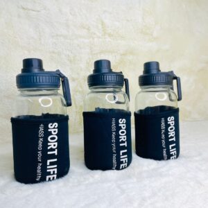 Sports Glass Sipper Bottle